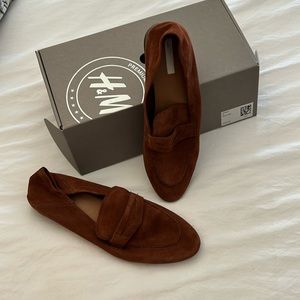 H&M Brow Suede Loafer Size 8